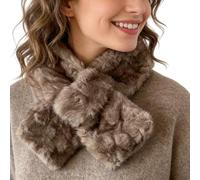 Genérico Écharpe pour femme | Châle doux pour le froid du climat hivernal - Écharpe molletonnée | Pour extérieur, vacances, Noël, ski, randonnée, course à pied, Couleur café, Consulte la descripción