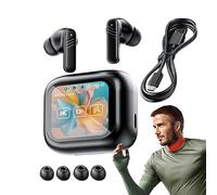 Genérico Écouteurs antibruit Écouteurs de sport Câbles sans fil Contrôle tactile dans la vitrine de couleur oreille Charge d'une autorité longue Audio immersif Contrôle 4O dans l'oreille