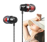 Generico Écouteurs en métal, écouteurs avec câble de 1,2 m | matériau métallique avec isolation acoustique 10 g, contrôleur filaire professionnel dans les écouteurs à basses pour une
