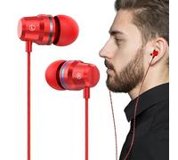 Generico Écouteurs en métal, écouteurs avec câble de 1,2 m | matériau métallique avec isolation acoustique 10 g, contrôleur filaire professionnel dans les écouteurs à basses pour une
