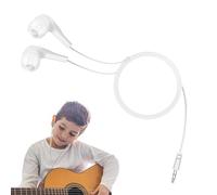 Genérico Écouteurs intra-auriculaires sans fil - Écouteurs intra-auriculaires confortables avec jack 3,5 mm, annulation de bruit avec jack 3,5 mm pour école, ordinateur, ordinateur portable