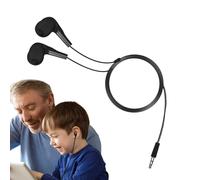 Genérico Écouteurs intra-auriculaires sans fil - Écouteurs intra-auriculaires confortables avec jack 3,5 mm, annulation de bruit avec jack 3,5 mm pour école, ordinateur, ordinateur portable