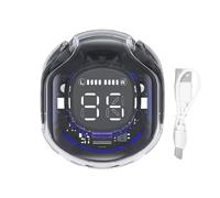 Genérico Écouteurs intra-auriculaires sans fil : sortie de son stéréo, fonction d'affichage LED, contrôle du capteur tactile, écouteurs résistants à la transpiration pour courir un son clair