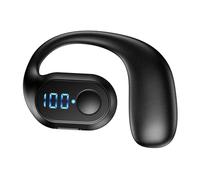 Generico Écouteurs sans fil à une oreille - Connectivité V5.3, batterie de 90 mAh, veille 200 heures, audio résistant à la transpiration IPX5, communication professionnelle mains libres pour exercices