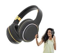 Genérico Écouteurs sans fil pour téléphone avec son stéréo et basses, pliables avec lumière LED et son stéréo avec basses pour voyage, entraînement, pelouse, concert