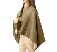 Generico Electric Heating Shawl - Heated Wrap For Women with 3 Temperature Settings, Soft Washable Bedding Throw Blanket For Camping, Sleeping, Road Trips, Reading, Working | Warm Electric Shawl, vert