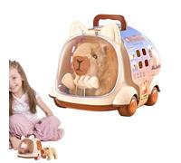 Generico Electric Pet Children Toy - Plush Pet Simulation Electric Animal Toy - Walking Dog Rabbit Cat with Pretend Feeding Bottle And Comb For Living Room