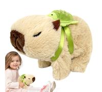Genérico Électrique en peluche - Jouet interactif avec sac à dos tortue simule des mouvements réels en plus des sons, cadeau à piles pour garçons et filles