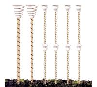 Generico Electro Culture Copper Antenna - Metal Wood 13,7 pouces Plant Stakes | Long Coil Garden Stakes | Plant Support Tools for Plants Vegetables Flowers Garden Growth Raised Bed Outdoor Use