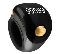 Genérico Electronic Tasbeeh Counter Ring - Tracker intelligent rechargeable | Écran avec alertes de vibration | Idéal pour prières quotidiennes, yoga et pleine conscience