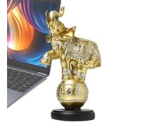 Generico Éléphant on Ball Figure - Animaux sauvages, figures collectives décoratives | Ornement de la, sculpture décorative d'éléphant de Harz, statues d'ornements décorations du s