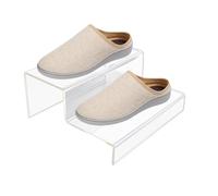 Genérico Élévateur d'étagère en acrylique | Supports d'affichage en acrylique transparent - Présentoir à 2/3 couches, étagère d'escalier, rehausseurs de barre de bonbons pour chaussures