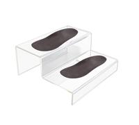 Genérico Élévateur en acrylique - Étagère d'affichage polyvalente pour | Objets de collection | Présentoir 2/3 couches, étagère d'escalier, rehausseurs de barre de bonbons pour chaussures