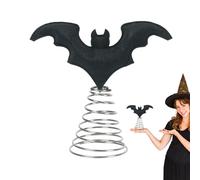 Generico Embout d'arbre d'Halloween - Décoration de Noël avec 25 x 20 cm, accent festif sur le mini porche, fantomatique Ornement saisonnier pour l'exposition, point culminant de la porte d'i