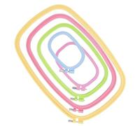 Generico Embroidery Hoop - 5 Pieces Handmade Craft Tools - with réglable Screw DIY Sewing Hoop - for Beginners Women Crafts Learning Practice Quilting Display Hobbies Home Decor