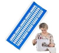 Generico Embroidery Organisateur - 50 Grid Storage Box, Clear Sewing Container with 15 Reusable Label Cards | Embroidery Organizer for Sewing Yarn Floss String Sorting Craft Room Storage