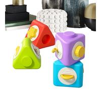 Generico Empilables pour,Jouets éducatifs Motricité Fine - De Construction Aux Formes pour 0-6 - pour Petits, Mâles Et Femmes, pour Maternelle, Maison, Voyage Et Vacances