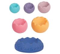 Genérico Empilage en caoutchouc - Empilables - Jouets d'apprentissage - Blocs de construction d'habiletés motrices préscolaires pour filles et garçons