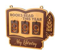 Generico en Bois à Suspendre pour étagère, Traceur de Livre, Murale, Coin, Bureau, Salon, Coin Lecture