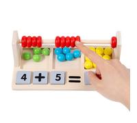 Generico En bois pour - Jeux éducatifs d'apprentissage précoce | Jouet mathématique avec perles pour correspondance de couleurs, pour d'âge préscolaire plus de 3 ans pour la maison de