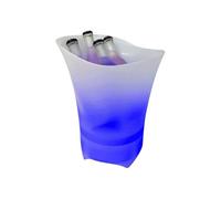 Genérico Enceinte portable avec seau à glace LED - Seau à glace bleu sans fil intégré | Refroidisseur de vin froid avec lumières clignotantes colorées, home cinéma, soirées de jeux