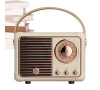 Genérico Enceinte portable son stéréo portable vintage | Enceinte sans fil ancienne décoration de bureau pour maison, bureau, chambre, cuisine, extérieur, randonnée