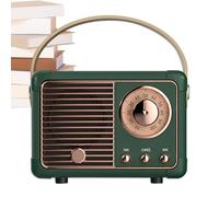 Genérico Enceinte rétro son stéréo portable vintage | Enceinte sans fil ancienne décoration de bureau pour maison, bureau, chambre, cuisine, extérieur, randonnée
