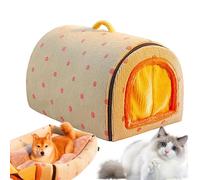 Generico Enclosed Pet Bed | Washable Dog House | Foldable Cat Tent | Indoor Pet Shelter, Thickened Dog Bed, Stray Cat House, Winter Dog Shelter, Soft Pet Tent, Cozy Cat Bed, Portable Dogs House