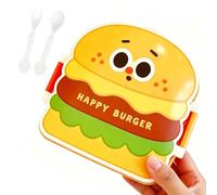 Genérico Enfant - Multicompartiment étanche avec couverts, conteneur de nourriture chaude pour femme | Préparation des repas, sandwichs, salades, maison, école, bureau, voyage