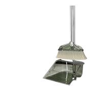 Generico Ensemble balai et pelle à poussière for usage domestique intérieur, outil de nettoyage Batoom, condition Swee combinaison sèche(【lapis lazuli green】 2-piece set)