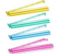 Generico Ensemble de supports et boutons Mahjong - Jeu de plateau en acrylique transparent de 4 pièces avec affichage à carreaux | Pour la famille Jeunes adultes Fêtes Casa Bar Club Libre Compétition