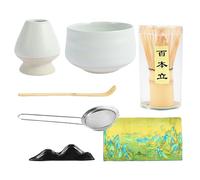 Generico Ensemble De Thé Japonais Matcha, Fouet Avec Bol En Poudre 7 Pièces Accessoires Kit Outils Et Fouets Pour Le Cérisme