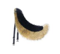 Generico Ensemble d'oreille et queue de loup à dos noir - Accessoires de cosplay de bêtes de 70 cm pour jeux de rôle anime(Tail)