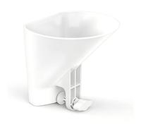 Genérico Entonnoir pour farine Accessoire Processeur large avec bec verseur | Canal de versement pour mixeur sur socle pour bol de mélange en verre et céramique, cuire des biscuits, des aliments