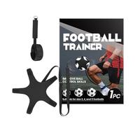 Genérico Entraîneur de coup de pied de football | Équipement d'exercice avec corde - Aide à l'entraînement de football avec ceinture réglable - Pour intérieur extérieur, jardin, école, gym