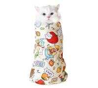 Generico Enveloppe pour chat pour couper les griffes - Sac de toilettage réglable, couverture d'emmaillotage douce pour animal de compagnie, anti-évasion apaisante, anti-rayures, anti-morsure, outil