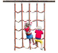 Genérico Escalade en filet de charge - Filet de charge | Jouets de jeu en plein air | Corde d'escalade portable | Obstacle de corde de charge, 57 x 72,8 pouces avec sangles haute résistance avec