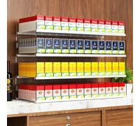 Generico Espositore per sigarette a più livelli, ideale per negozi al dettaglio, espositore per Snack e altri prodotti, in acrilico, mensole a parete Con sistema di Spin