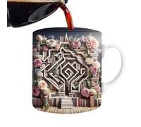 Generico Étagère 3D - Café En Céramique De 350 Ml Pour Les Amateurs De Livres, Conception D'étagère De Bibliothèque, Taza Cadeau Littéraire Pour Lecteurs, Écrivains Et Amateurs De Thé (édition 2024