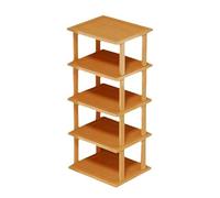 Generico Étagère à chaussures à 5 niveaux - Organisateur pour armoire verticale de 120 cm, étagère étroite autoportante | pour entrées, couloirs, chambres, armoires, pratique, léger, facile à Mon