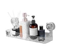 Generico Étagère avec ventouse, organisateur de douche - salle de bain espace d'économie stable sans trous pour lingettes de baume shampooing savon