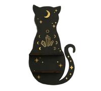 Generico Étagère d'affichage en - Étagère suspendue ton chaud pour le stockage de pierre et de minerai | Astétique rebord flottant en bois pour le bureau à la maison, la salle à manger, l'ameublement