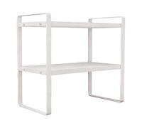 Genérico Étagère de bureau | Support à 2 niveaux qui économise de l'espace | Étagère pour cuisine, bureau ou comptoir pour décorer chambre, cuisine, garde-manger, plan de travail