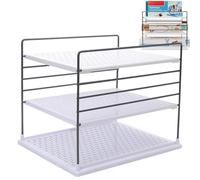 Generico Étagère de cuisine, étagère à 3 étagères, amovible avec économie d'espace, étagère à niveaux pour table de cuisine et bureau - pour salle de bain, salon, bureau, articles de toilette