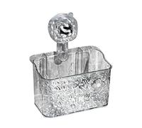 Generico Étagère de douche - Panier de rangement A | Panier de salle de bain mural avec trous pour filtre à eau | étagère d'angle ondulée pour carrelage cuisine maison chambre dortoir