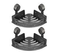 Generico Étagère de salle de bain - Étagère d'angle en ABS 30 cm | angulaire sans perçage avec étagères amovibles, rangement pour articles de toilette pour shampoing mural | Cuisine Casa Dispensa I