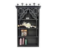 Genérico Étagère murale - Armoire de rangement suspendue pour verre, support de bibelots, étagère flottante Boho | Pour vernis à ongles, soins de la peau, mini