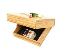 Genérico Étagère murale flottante : organisateur en bois, étagère de rangement secrète pour photos, livres, articles de cuisine, , parfums, vin | Étagère de rangement de décoration