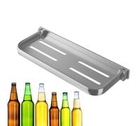 Genérico Étagère murale pliable - Premium Sturdy Modern pour salle de bain, compacte, flottante, en aluminium, étagères pliantes, montées sur l'affichage | Multipurpose Outdoor Indoor Utility