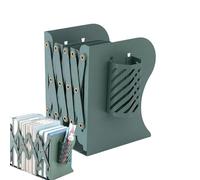 Generico Étagère pour livres de bureau, étagère de bureau - Étagère de rangement télescopique pour petite bibliothèque - Bibliothèque avec décoration pour porte-stylos, organisateur en méta